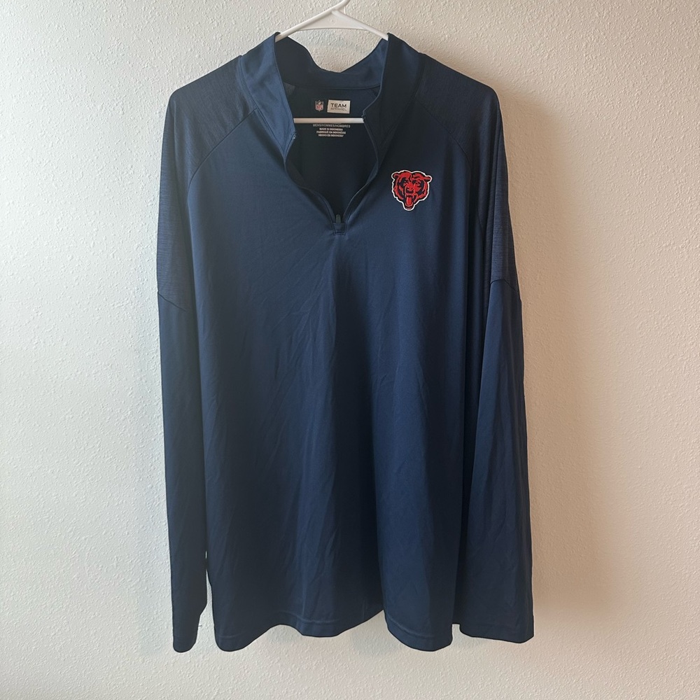 Chicago Bears NFL Navy Long Sleeve 1/4 Zip